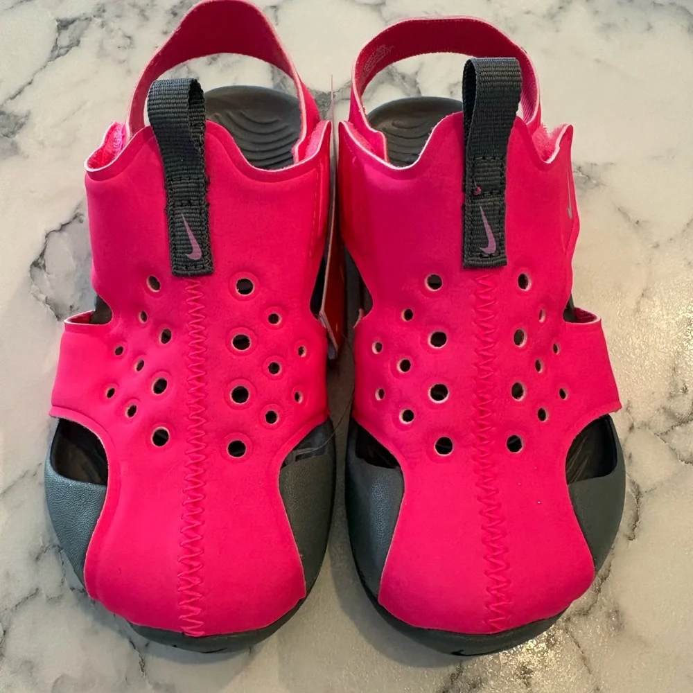 Nike Kids Pink and Gray Water Shoes